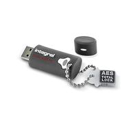 Integral 8GB Crypto-197 256-Bit Hardware Encrypted 3.0 USB Secure Flash Memory Drive - Certified to FIPS 197, Brute-Force Password Attack Protection & Rugged Double-layer Waterproof Design, New