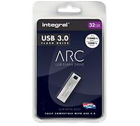 Integral ARC Flash Drive 32 GB USB 3.0 Silver