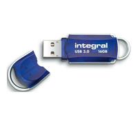 Integral 16GB USB Memory 2.0 Flash Drive Courier Blue