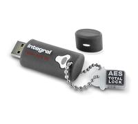 Integral Crypto 4GB Encrypted USB 3.0 Flash Drive - FIPS 197 Certified, Hardware Encryption, Brute-Force Protection, Rugged Waterproof