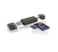 Integral USB 3.0 + USB-C OTG SD and Micro SD A2 Card Reader - 180MB/s
