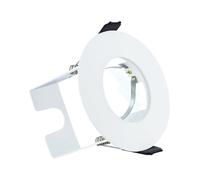 Integral ILDLFR70D003 Evofire Fire Rated Downlight 70mm Cutout IP65 White Round +GU10 Holder & Insulation Guard