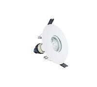 Integral ILDLFR70D015 Evofire Fire Rated Downlight 70-100mm Cutout IP65 White Round +GU10 Holder