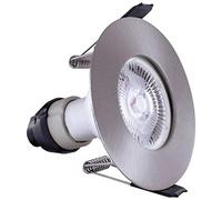 Integral Evofire IP65 Round Satin Nickel LED Downlight with GU10 Holder - ILDLFR70D002