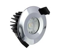 Integral Fire Rated Downlight 6W (40W) 3000K 430lm Dimmable with Chrome Bezel