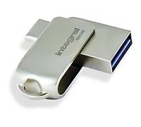 Integral Flash Drive 32 GB USB Type-A USB Type-C Silver