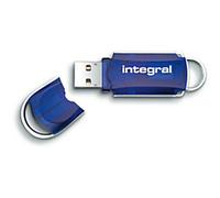 Integral Flash Drive 64 GB USB Type-A Blue, Silver Pack of 3
