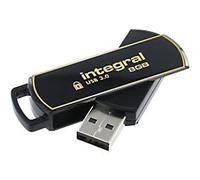 Integral INFD8GB360SEC3.0 360 Secure 8 GB USB 3.0 Flash Drive with 256 Bit Encryption Software