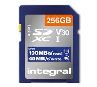 Integral High Speed 256GB 100MB/s SDHC/XC V30 SD Memory Card