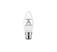 Integral LED 5.5w Candle Light Bulb NON-DIMMABLE (2700K, BC/B22, bayonet, clear, 64-36-64)