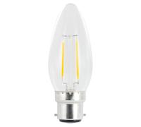 Integral ILCANDB22NE070 2w Filament LED Candle, Non dimmable, 4000K, B22, 250lm =25w