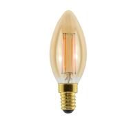 Integral ILCANDE14D096 Sunset Vintage Filament Candle Bulb E14 470lm 3.4W 2200K Dimmable 300 Beam Amber