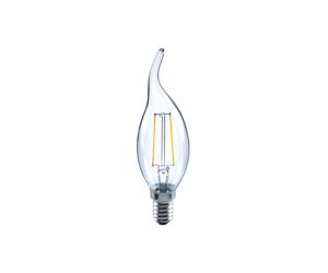 Integral ILCANDE14N046 Omni Filament Candle Bulb Flame Tip E14 250Lm 2W 2700K Non-Dimmable 320 Beam Clear Full Glass