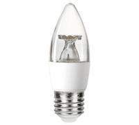 Integral ILCANDE27NE085 4.9w LED Candle Bulb, 4000K, Clear, Non Dimmable, E27, 470lm =40w