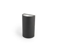 Integral ILDEA099 Lugo Outdoor Decorative Round Up/Down Wall Light IP54 900Lm 12W 3000K - Dark Grey
