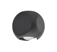 Integral ILDEB034 Outdoor Decorative Wall Light Crosscube 230Lm 4.3W 3000K 2 Way Light Dark Grey