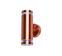Integral ILDED043 Outdoor Stainless Steel Up And Down GU10 IP65 Wall Light Copper