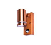 Integral ILDED046 Outdoor Stainless Steel Down GU10 IP54 Wall Light with PIR Copper