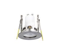 Integral ILDLFR43D061 Evofire Mini Fir Downlight IP65 43mm Cutout 55mm Diameter Satin Nickel Round +GU10 Holder