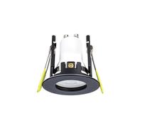 Integral ILDLFR43D065 Evofire Mini Fir Downlight IP65 43mm Cutout 55mm Diameter Black Round +GU10 Holder