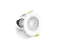 Integral ILDLFR60D104 Evofire GU10 Downlight, Micro Bezel, Matt White, 72mm, Round