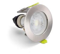 Integral ILDLFR60D105 Evofire GU10 Downlight, Micro Bezel, Satin Nickel, 72mm, Round