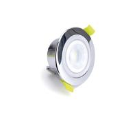 Integral ILDLFR65M013 EcoGuard Fire Rated Downlight 65mm Cutout IP65 600lm 5W 3000K/4000K/5000K 38 Beam Dimmable Polished Chrome