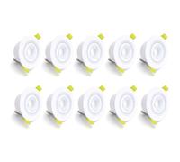 Integral ILDLFR65M014-10 EcoGuard Fire Rated Downlight 65mm Cutout IP65 600lm 5W 3000K/4000K/5000K 38 Beam Dimmable White - 10 Pack