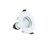 Integral ILDLFR70D001 Evofire Fire Rated Downlight 70mm Cutout IP65 White Round +GU10 Holder
