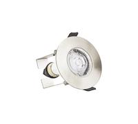Integral ILDLFR70D004 Evofire Fir Downlight 70mm Cutout IP65 Satin Nickel Round +GU10 Holder & Insulation Guard