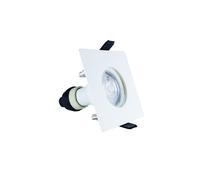 Integral ILDLFR70D007 Evofire Fir Downlight 70mm Cutout IP65 White Square +GU10 Holder