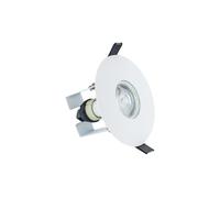 Integral EvoFire Fire Rated Low Profile 70-100mm Cut Out Fixed Downlight with Insulation Guard - White