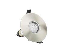 Integral Evofire IP65 Round Satin Nickel 70-100mm cutout Downlight with GU10 Holder - ILDLFR70D016