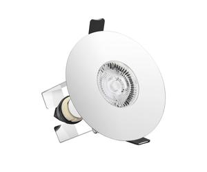 Integral ILDLFR70D020 Evofire Fir Downlight 70-100mm Cutout IP65 Polished Chrome Round +GU10 Holder & Insulation Guard