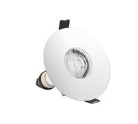 Integral ILDLFR70D021 Evofire Fire Rated Downlight 70-100mm Cutout IP65 Polished Chrome Round +GU10 Holder