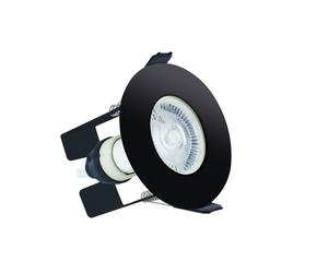 Integral ILDLFR70D029 Evofire Fir Downlight 70mm Cutout IP65 Black Round +GU10 Holder & Insulation Guard