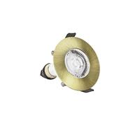 Integral ILDLFR70D045 Evofire Fir Downlight 70mm Cutout IP65 Antique Brass Round +GU10 Holder