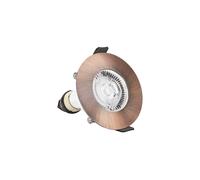 Integral ILDLFR70D047 Evofire Fire Rated Downlight 70mm Cutout IP65 Copper Round +GU10 Holder