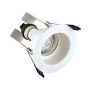 Integral ILDLFR70E003 Evofire Fire Rated Downlight 70mm Cutout IP65 White Recessed +GU10 Holder & Insulation Guard