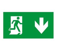 Integral ILEMAL010 Down Legend for Slimline 2 LED Emergency Exit Box, 24m Viewing Distance