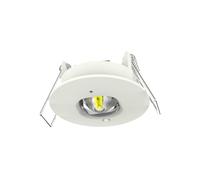 Integral ILEMDL072 Emergency Compact Downlight 1W 120Lm 3Hr Non-Maintained 38mm Cutout 4000K Open Area Manual Test