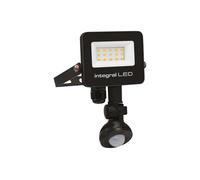 Integral ILFLC240 Super Slim 2 Floodlight IP67 1000Lm 10W 4000K PIR 120° Non-Dimmable 100Lm/W Black IR Remote