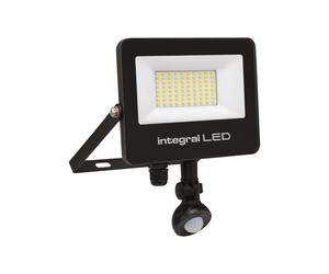 Integral ILFLC243 Super Slim 2 Floodlight IP67 5000Lm 50W 4000K PIR 120° Non-Dimmable 100Lm/W Black IR Remote