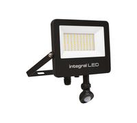 Integral ILFLC244 Super Slim 2 Floodlight IP67 7000Lm 70W 4000K PIR 120° Non-Dimmable 100Lm/W Black IR Remote