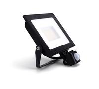 Integral ILFLE035 Compact Slim Floodlight PIR 50W 5000Lm 3000K 120 Beam 100Lm/W IP65 IK08 Black