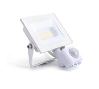 Integral ILFLE040 Compact Slim Floodlight PIR 20W 2000Lm 4000K 120 Beam 100Lm/W IP65 IK08 White