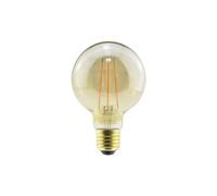 Integral ILGLOBE27D014 Sunset Vintage Filament Globe G80 Bulb E27 470lm 3.4W 2200K Dimmable 300 Beam Amber