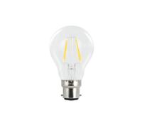 Integral LED Non-Dimmable Clear Filament Wide Beam Angle GLS Classic Globe Bulb (B22 Bayonet, 4 W LED, 2700 k, 470 lm)