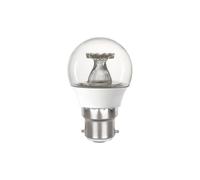 Integral ILGOLFB22NE077 Golf Ball Bulb B22 470Lm 4.9W 4000K Non-Dimmable 220 Beam Clear
