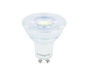 Integral ILGU10DE087-5 Glass GU10 Bulb 450Lm 5.6W 4000K Dimmable 36 Beam 5-Pack